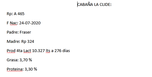 Lote Toros - Establecimiento La Clide