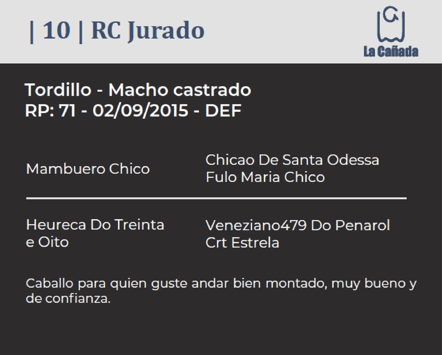 Lote RC Jurado (RP 71) Cabaña "La Cañada"