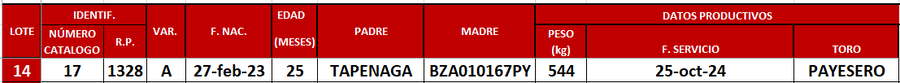 Lote LOTE 14