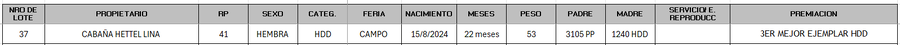 Lote LOTE 37 - CAMPO