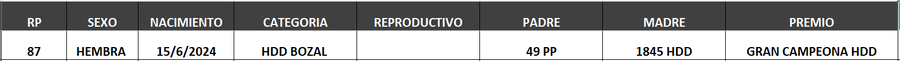Lote LOTE 50- BOZAL