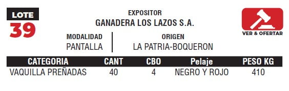 Lote LOTE 39 - POR PANTALLA