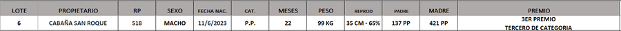 Lote LOTE 6