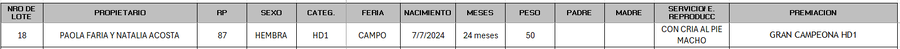 Lote LOTE 18 - CAMPO