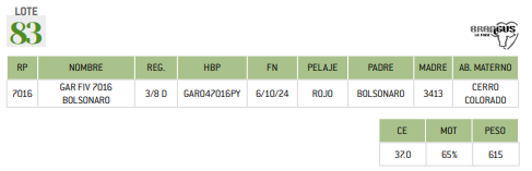 Lote LOTE 83