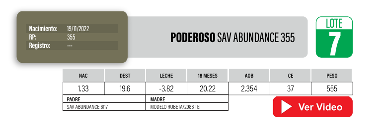 Lote Toros PI / PO / PC Angus a remate en Cabaña La Poderosa, Florida