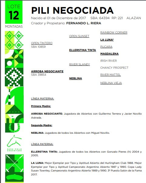 Lote PILI NEGOCIADA(OPEN TINTERO-AARROBA NEGOCIANTE)