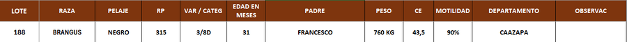 Lote LOTE 188