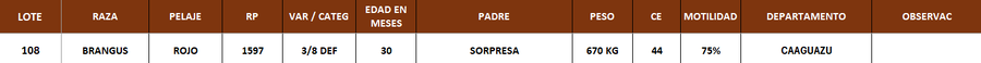 Lote LOTE 108