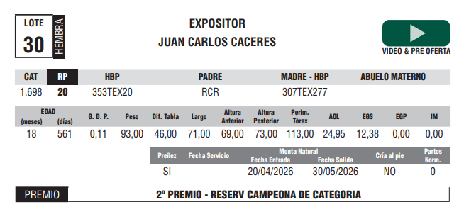 Lote LOTE 30