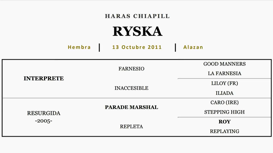 Lote RYSKA (INTERPRETE - RESURGIDA)